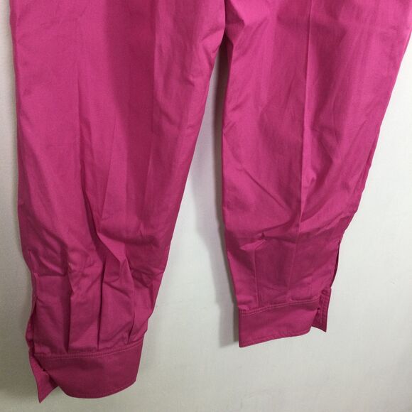 Max Mara Studio Womens Argenta Cotton Trouser Pants Fuchsia Pink Size 4 NWT - Picture 5 of 13